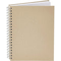Zylocraf Spiral Weekly Planner Letter Size 120 Pages Sand Beige