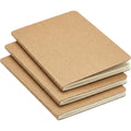 Zylocraf Pocket Kraft Notebook Set Ruled 3-Pack 80 Pages Brown