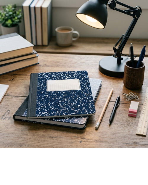 Zylocraf Composition Notebook Wide Ruled 200 Pages Navy Blue